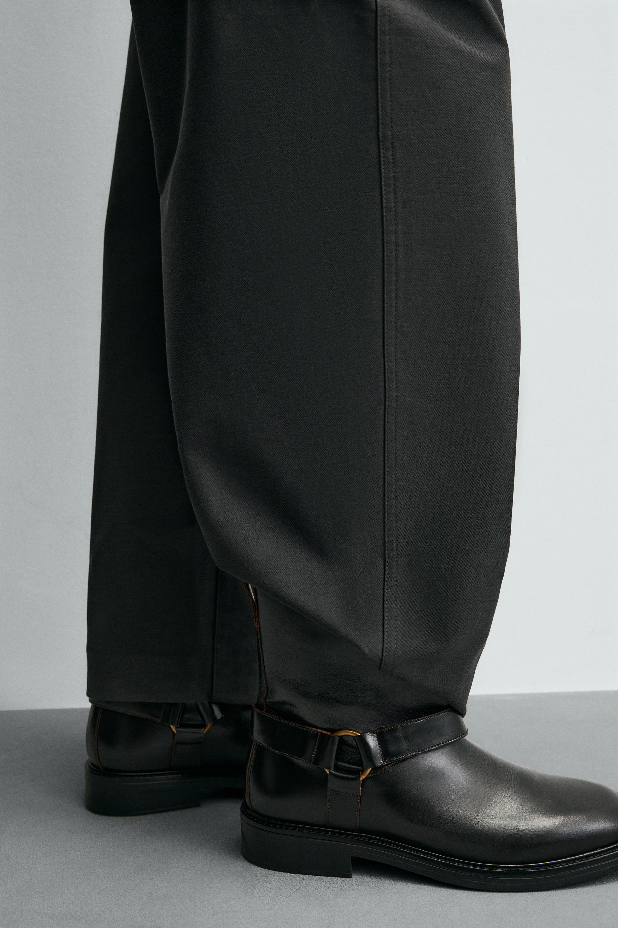 HARNESS LEATHER BOOTS